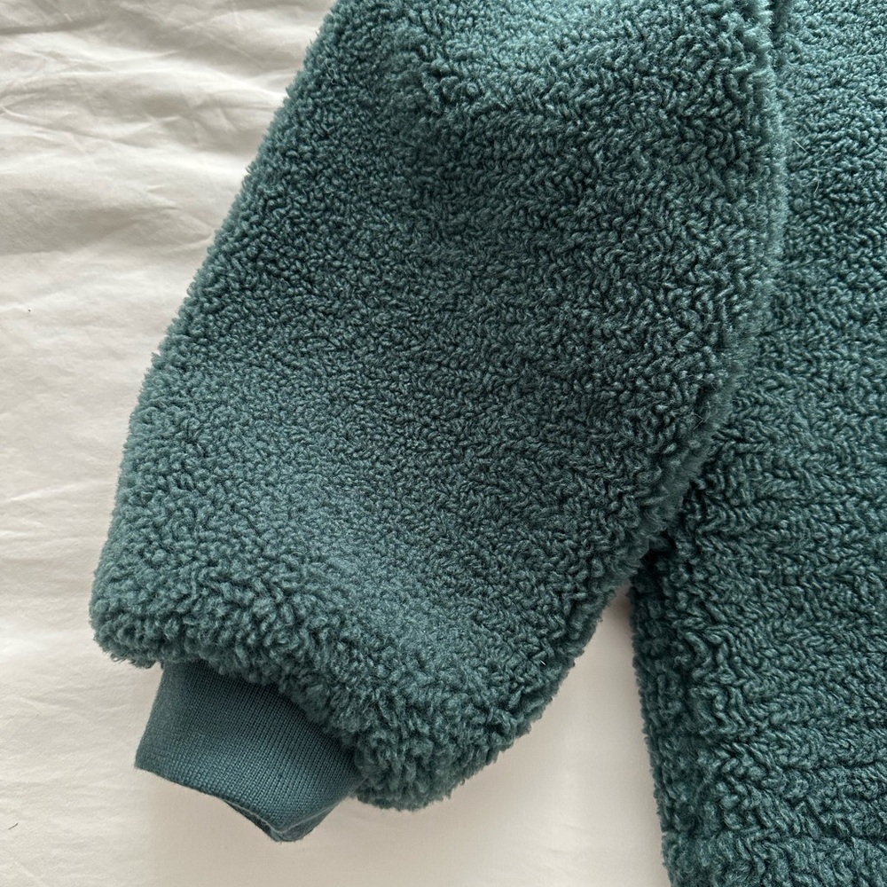 Levi's Dark Green Teddy Jacket - Picture 3 of 7
